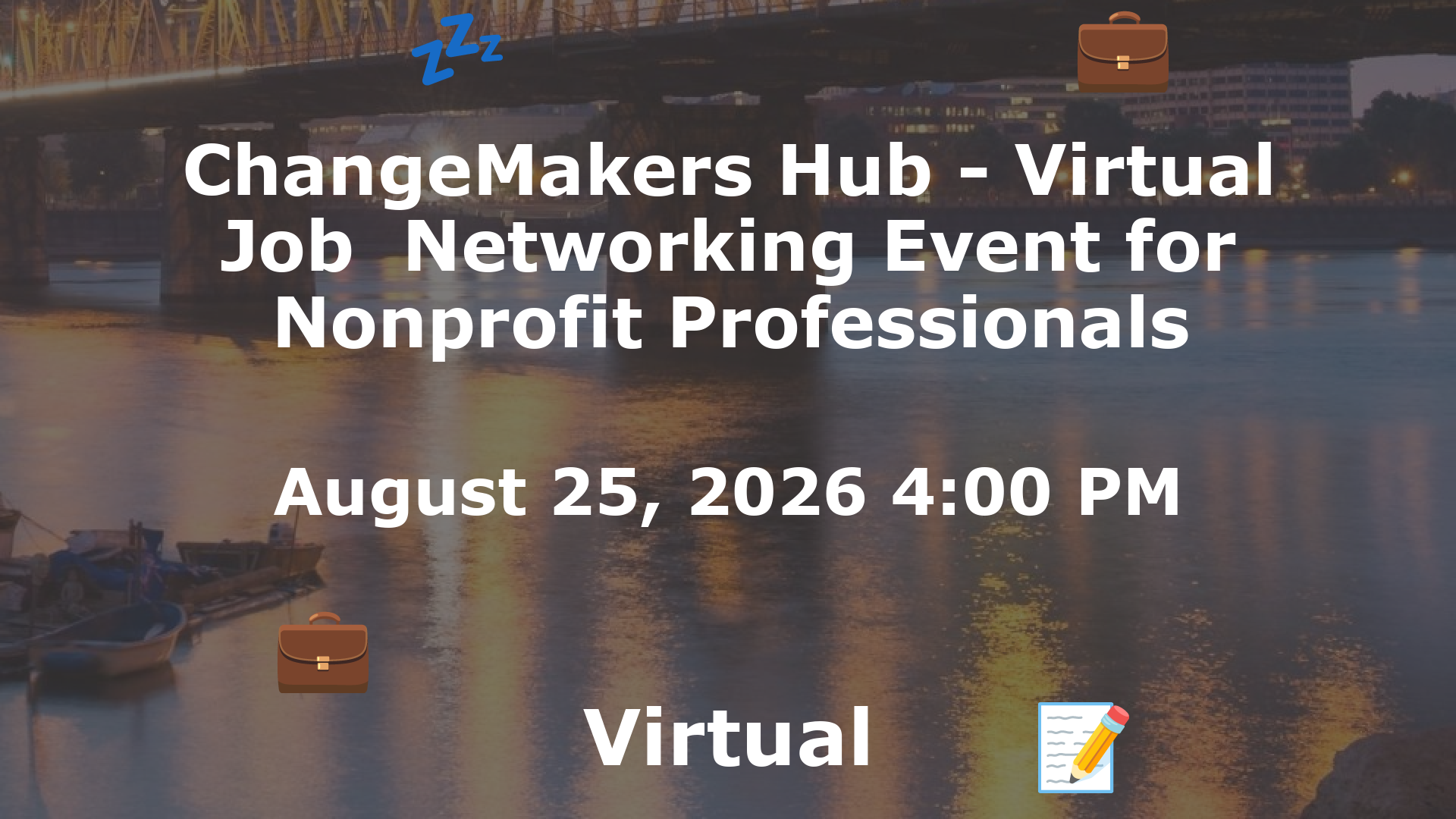 ChangeMakers Hub - Virtual Job  Networking Event for Nonprofit Professionals event image